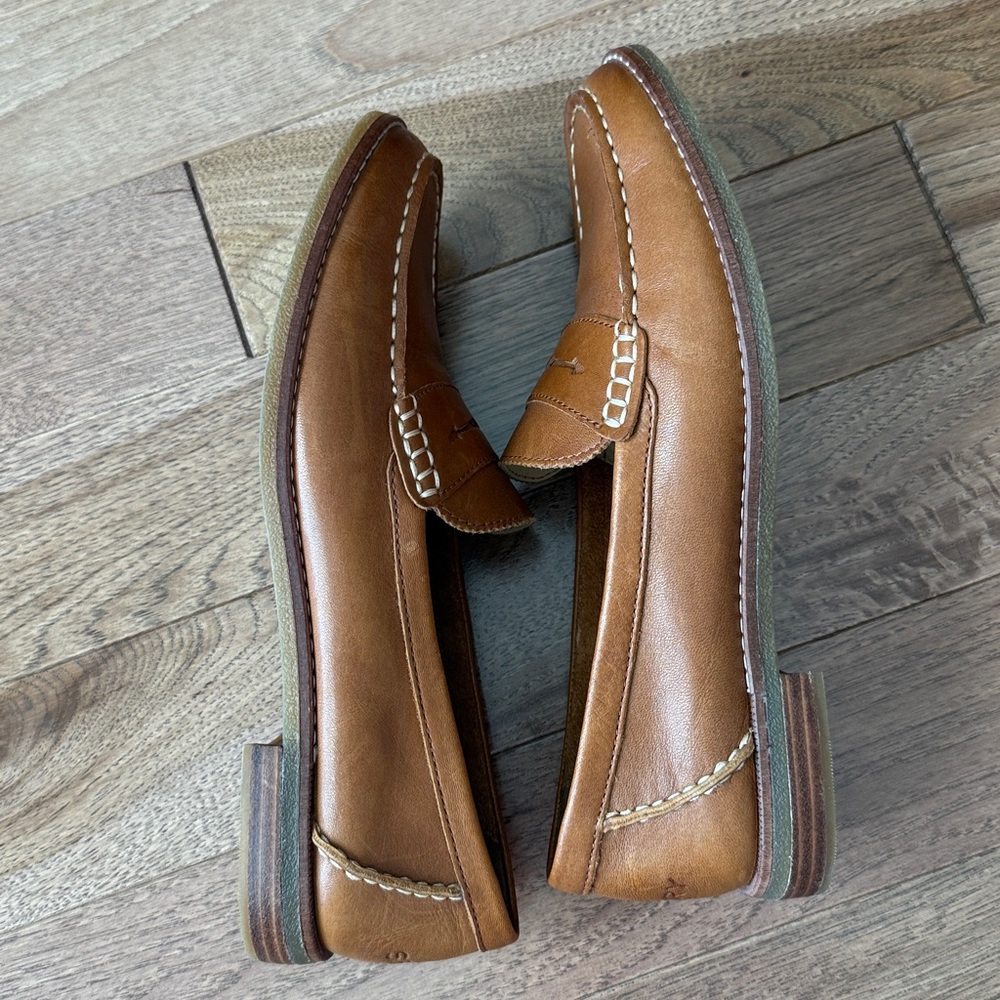 Sperry buttery soft leather Seaport loafers 8.5 tan flats - Picture 6 of 8